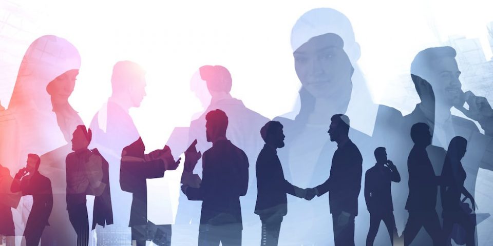 Business team. Collaboration and partnership